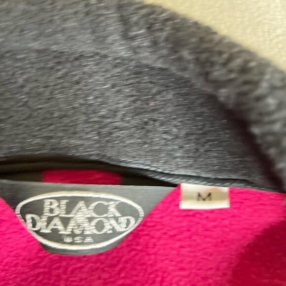 Black Diamond Malden Mills Polar Fleece Jacket Made in USA Size M - Picture 14 of 16